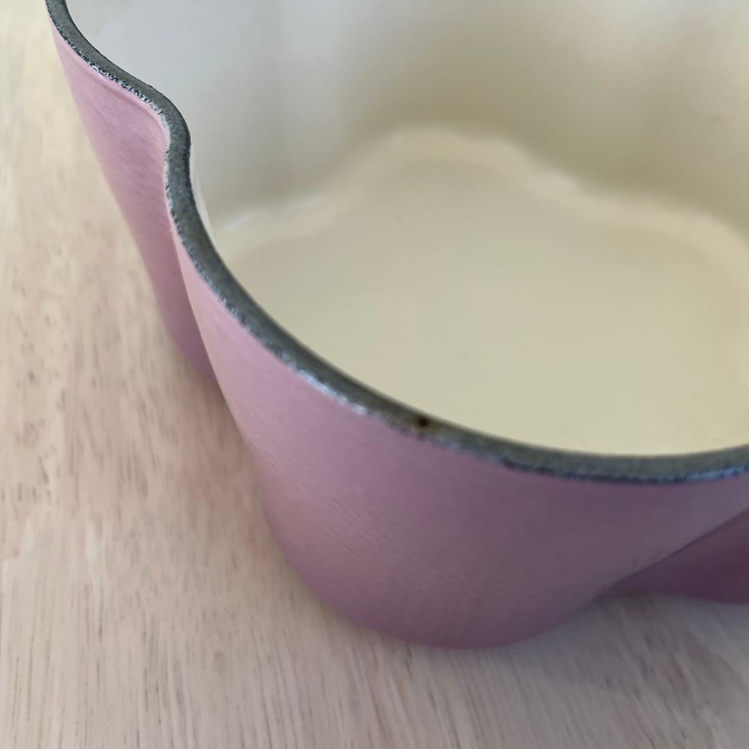 LE CREUSET 花形鍋 ピンク小型