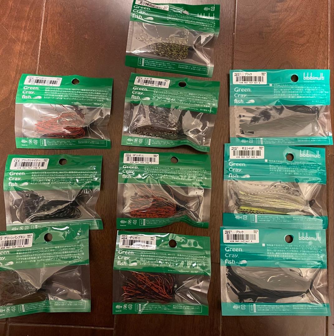 バスフィッシング用 / ラバージグ・スイムジグ 28セット & ワーム 7セット
