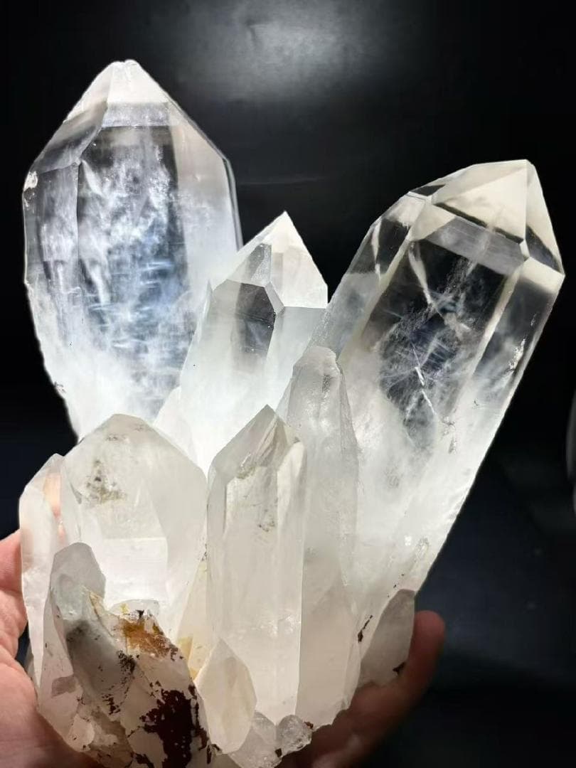 AAAAA級天然(藍針入り)水晶クラスターB0113/YS/2/99/1390C