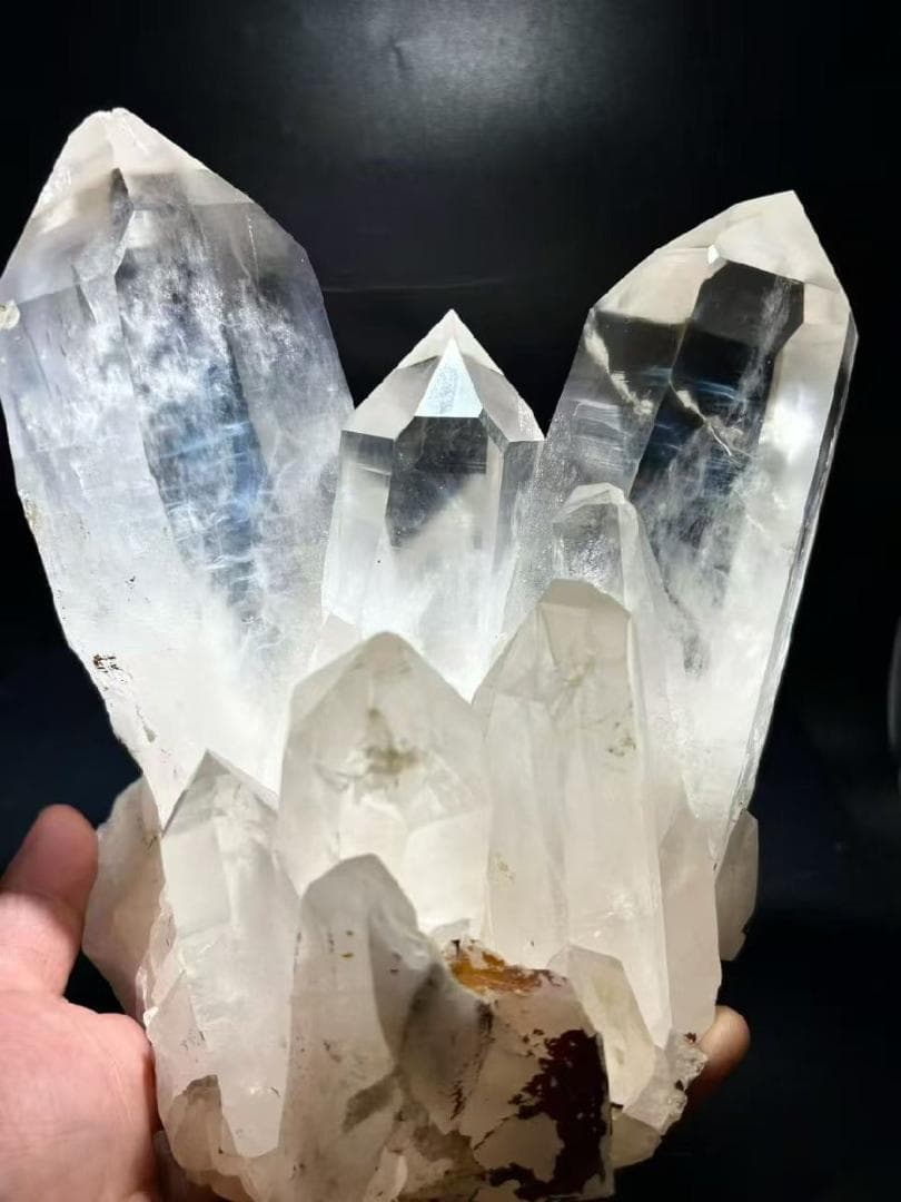 AAAAA級天然(藍針入り)水晶クラスターB0113/YS/2/99/1390C