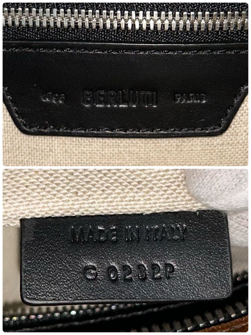 BERLUTI ベルルッティ アンジュール スクリットレザー ブリーフケース