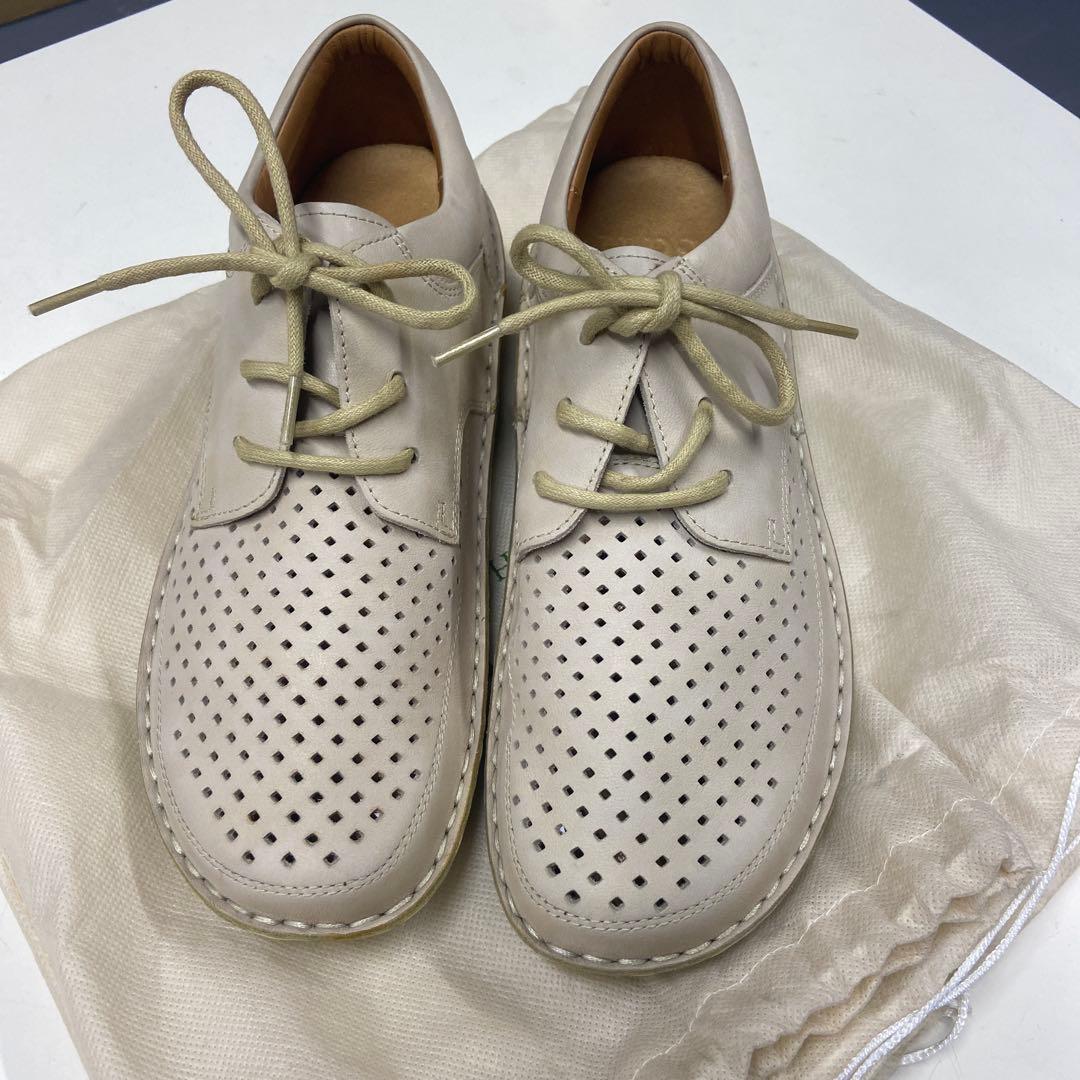 HPS 健康靴 コンフォートシューズ ベージュ メッシュシューズ 25.0