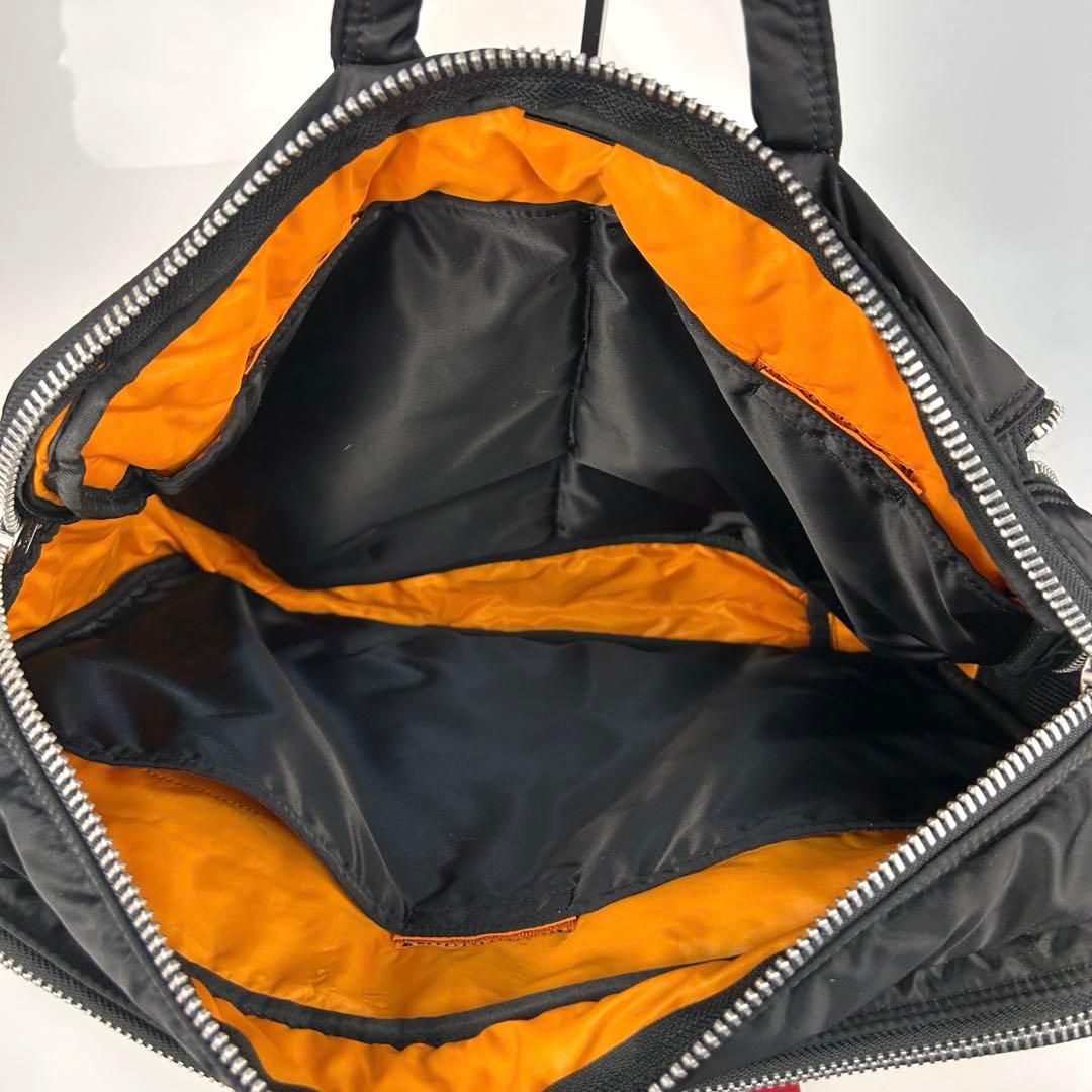 ポーター　タンカー　ビジネスバッグ　黒　2層式　バッグパック　ストラップ　A4