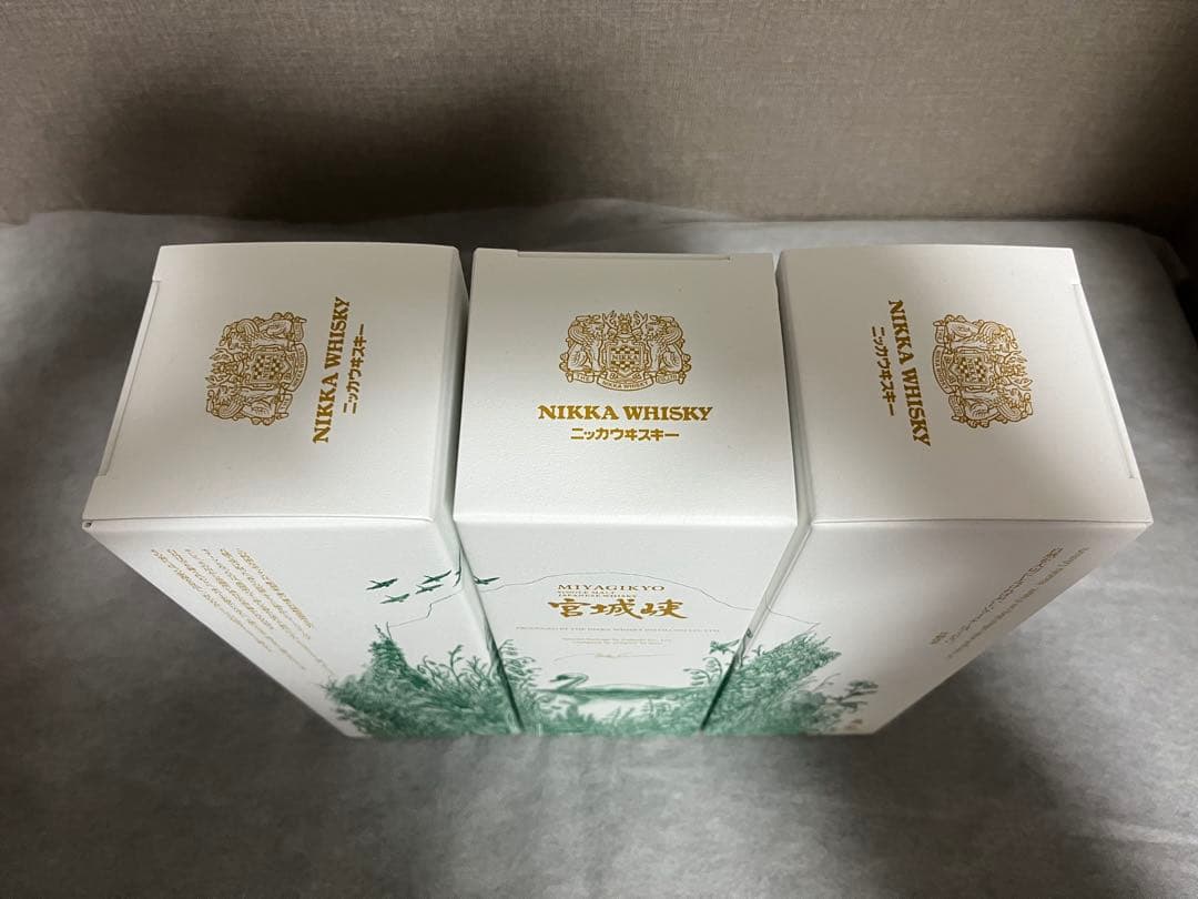 藤崎百貨店限定デザインNIKKA WHISKY 宮城峡 ウイスキー3本セット