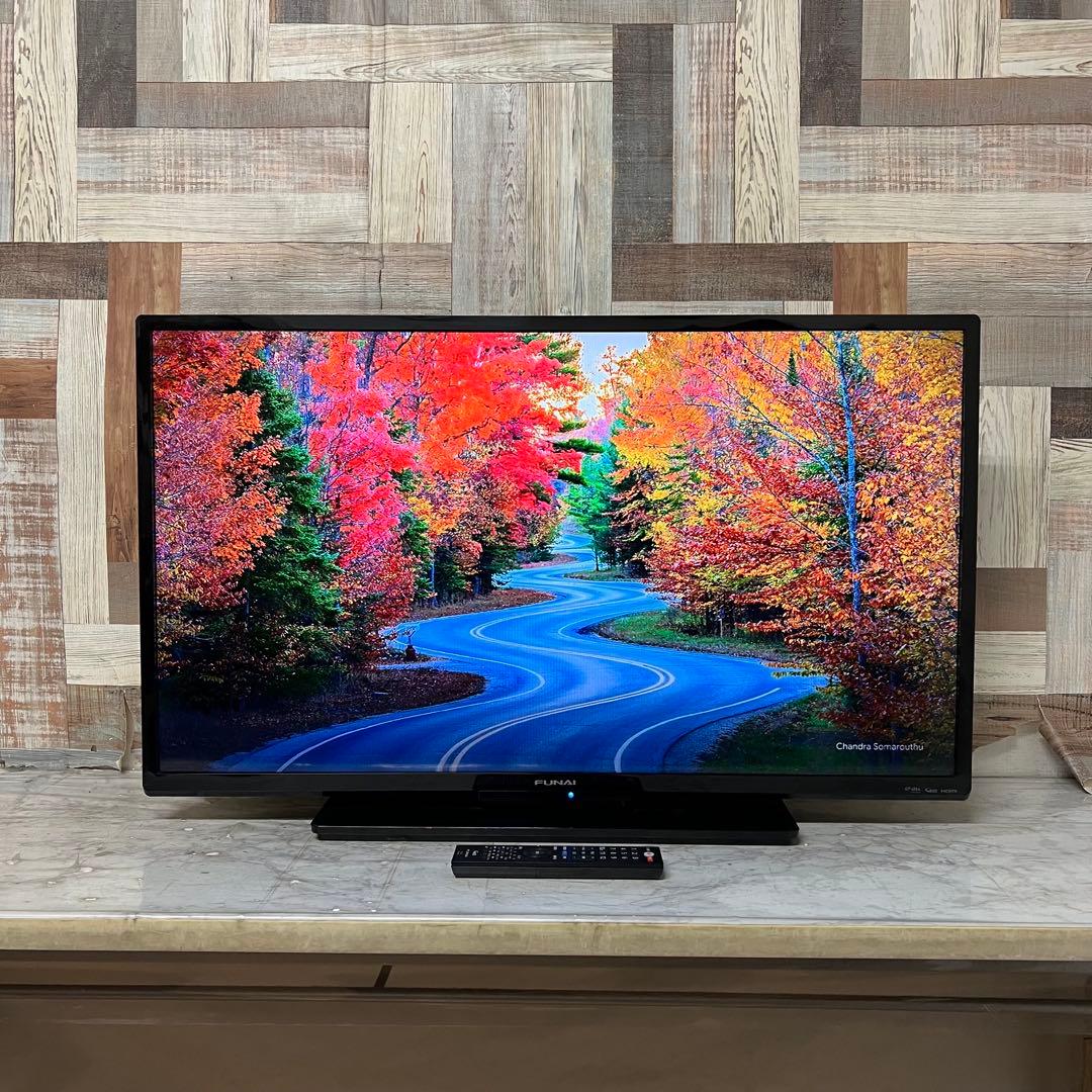 全国送料込 ❣️フナイ40型地デジBSCSテレビ録画機能付見ながら裏番組録画可