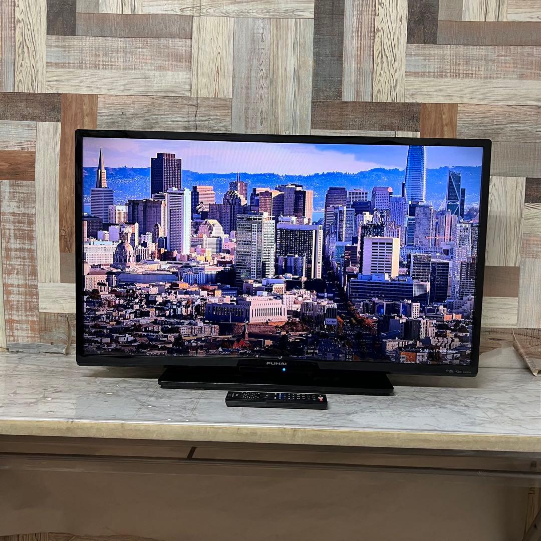 全国送料込 ❣️フナイ40型地デジBSCSテレビ録画機能付見ながら裏番組録画可