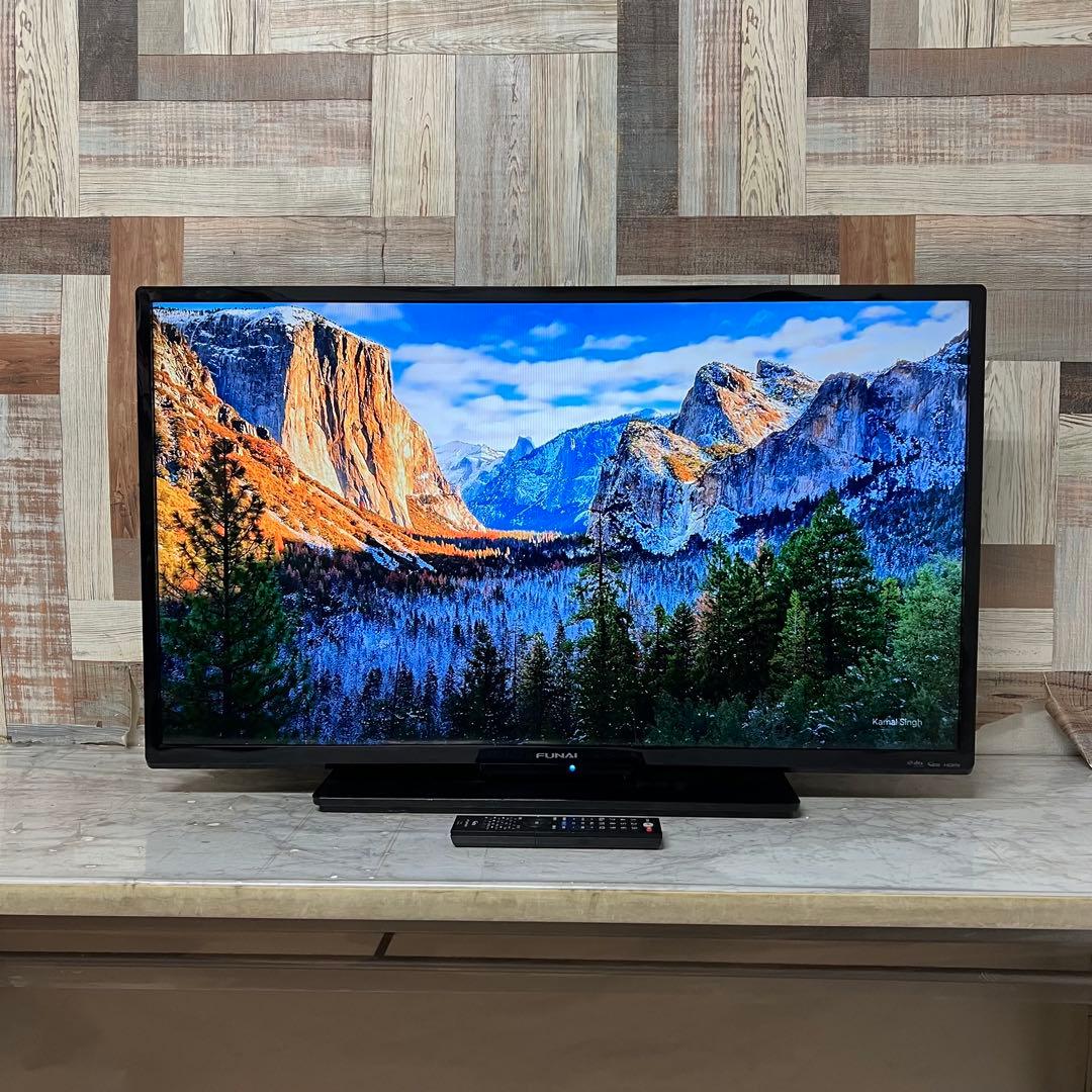 全国送料込 ❣️フナイ40型地デジBSCSテレビ録画機能付見ながら裏番組録画可