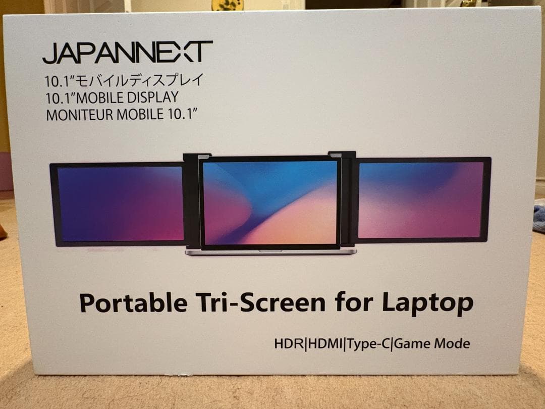 動作品 ジャパンネクスト デュアルモニター JN-TRI-IPS101HDR