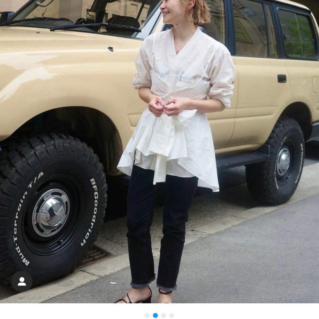 RYU KAGA リボン付きキャミソール