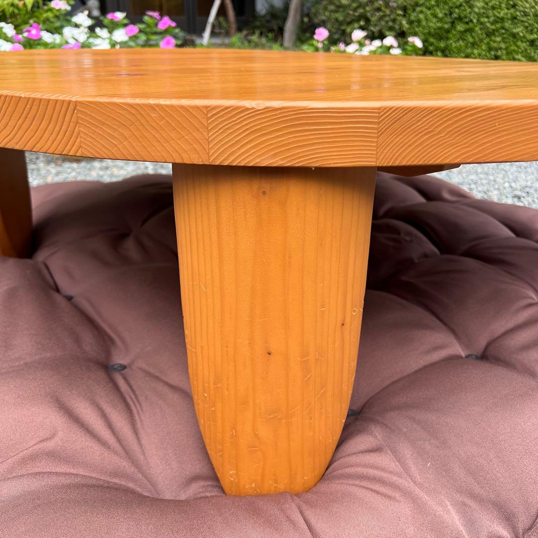 NITORI ちゃぶ台 スコッチ100 円卓 丸テーブル 天然木 折りたたみ