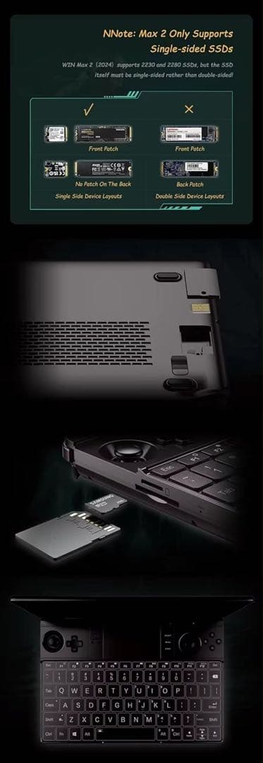 Windowsノート本体 GPD Win MAX2(2024) Ryzen7 8840U 32GB 2TB