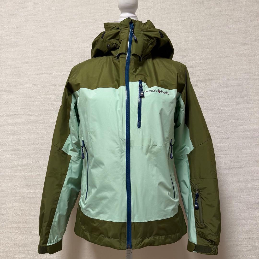 モンベル　シャルモパーカ　グリーン系　スタッフバッグ　スノボー　スキー　Mサイズ