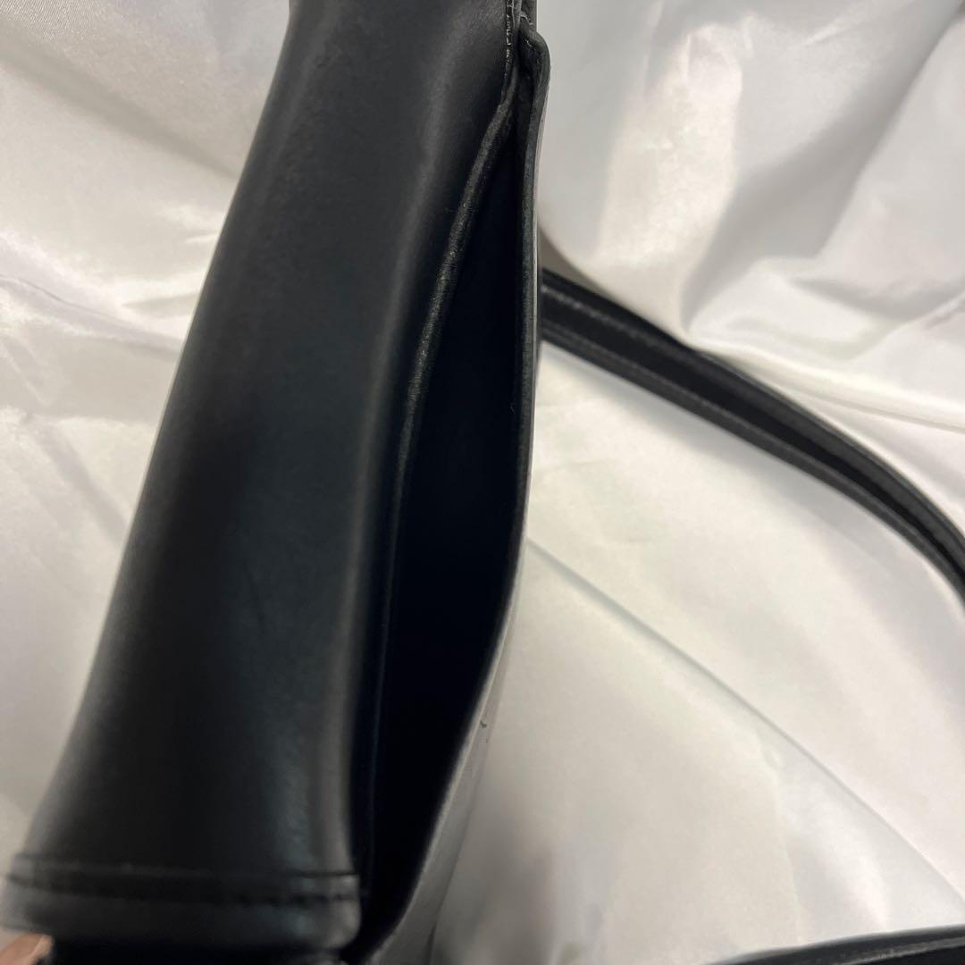 オールドコーチ9038ターンロック黒ショルダーバッグ　ヴィンテージ