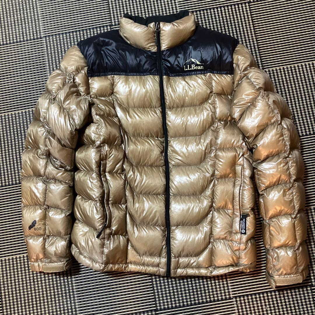 【極暖800fil⭐️】 極暖L.L.Bean ダウンジャケット　ベージュ　黒　L