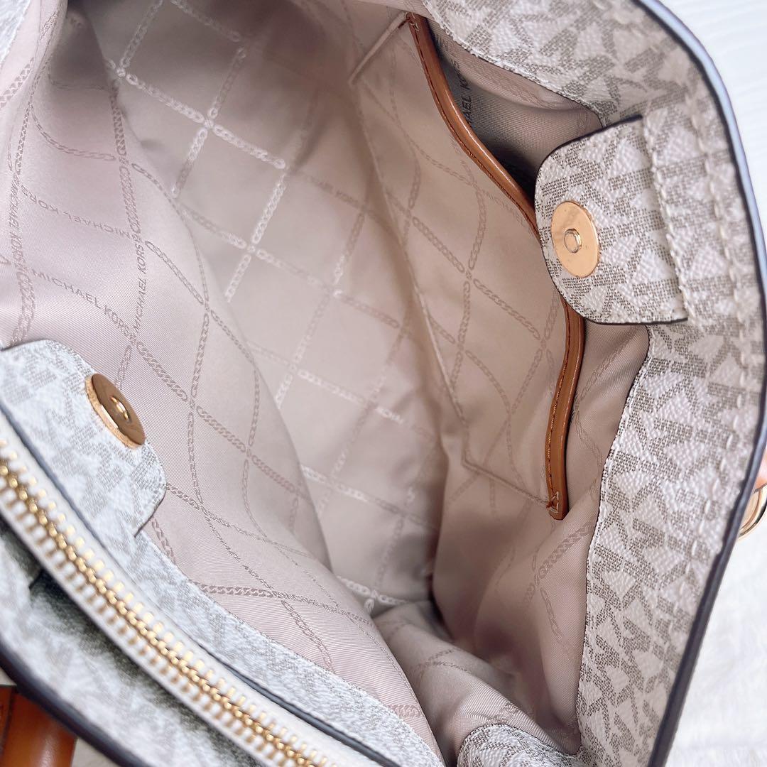 極美品☆MICHAEL KORSマイケルコース 2wayショルダーバッグ バニラ