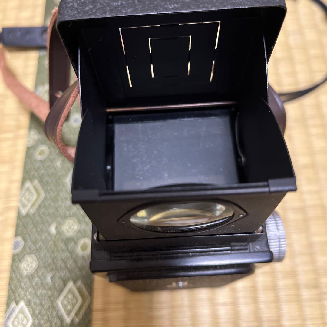 RICOHFLEX MODEL VⅡ二眼レフカメラ　シャッターボタン、バック付き