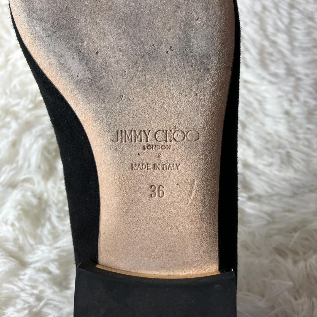 美品 ジミーチュウ ジェシー スエード メタルヒール パンプス 約23cm 36