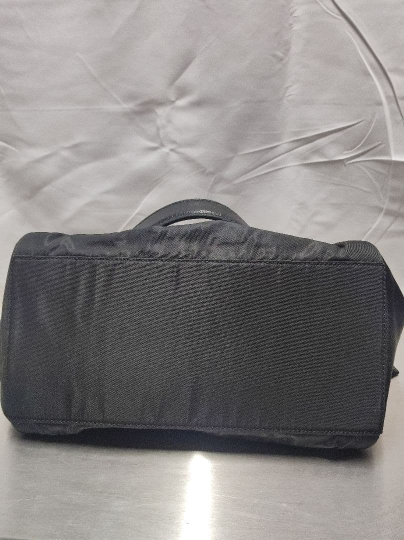 美品 PRADA Tessuto Catena ブラックハンドバッグ