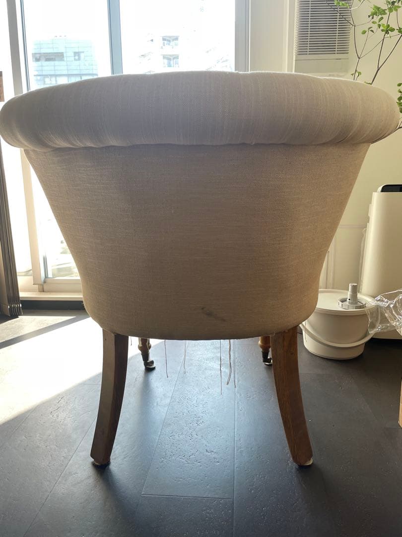 一人掛けソファ　フレンチアンティーク調　シャビーシック　ロココ