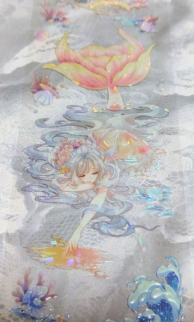 ✩再販✩J714＃小美人鱼(贝壳光)切売り海外人物マステ女の子