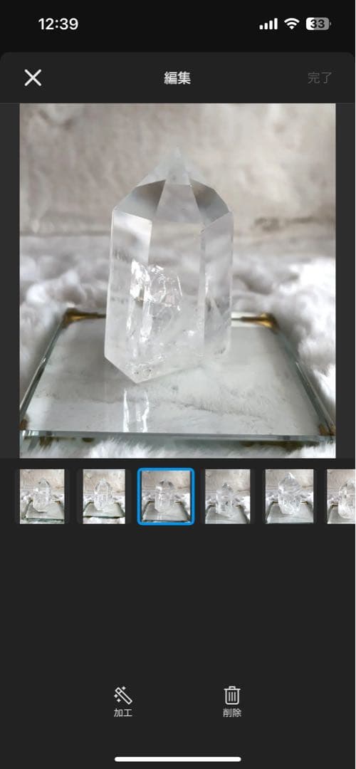 水晶　エンジェルラダー　ブルーラダー　クリアクォーツ　虹いり　水晶タワー