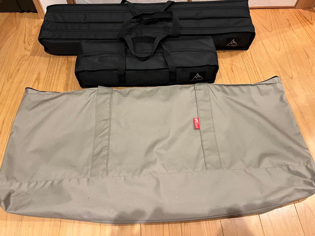 ラーテルワークス　ウッドパネルテーブル&エクステンションユニット　収納袋　セット