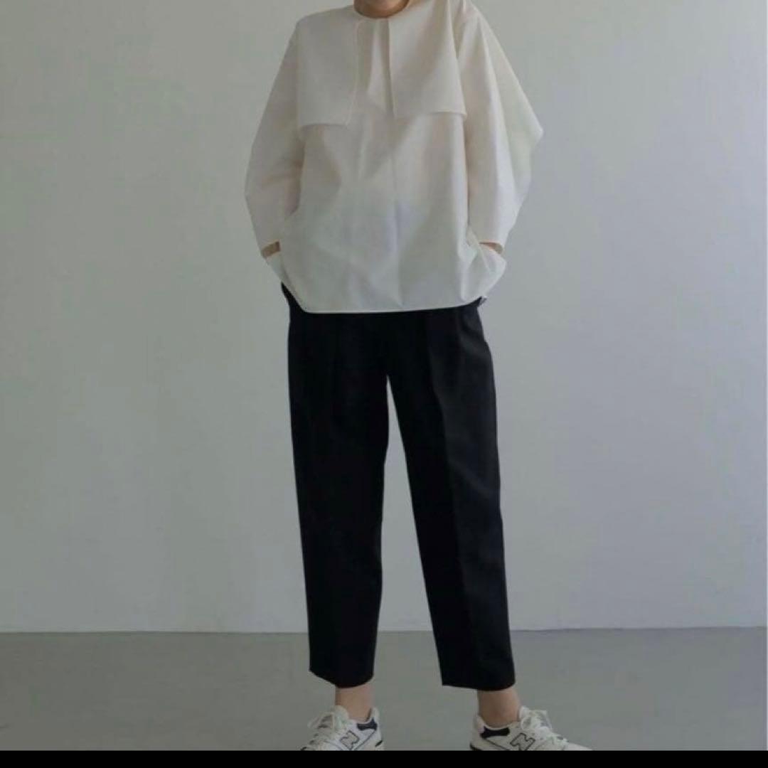 美品！LOHEN ケープブラウス　ホワイト 長袖 シャツ　ローヘン