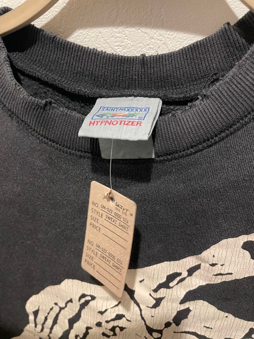 SAINT M×××× グラフィックスウェットシャツ ブラック裏起毛