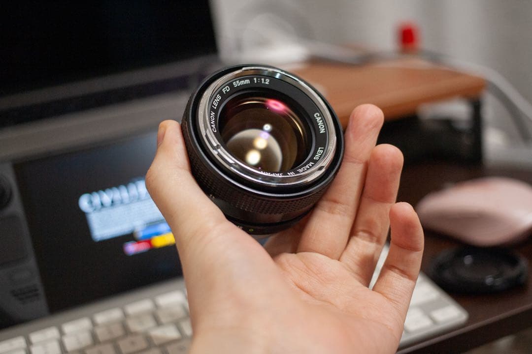 Canon FD 55mm f/1.2 シルバーノーズ レンズ