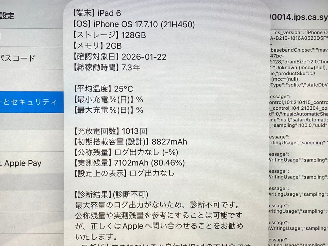 Apple iPad 第6世代 128GB Cellular 本体