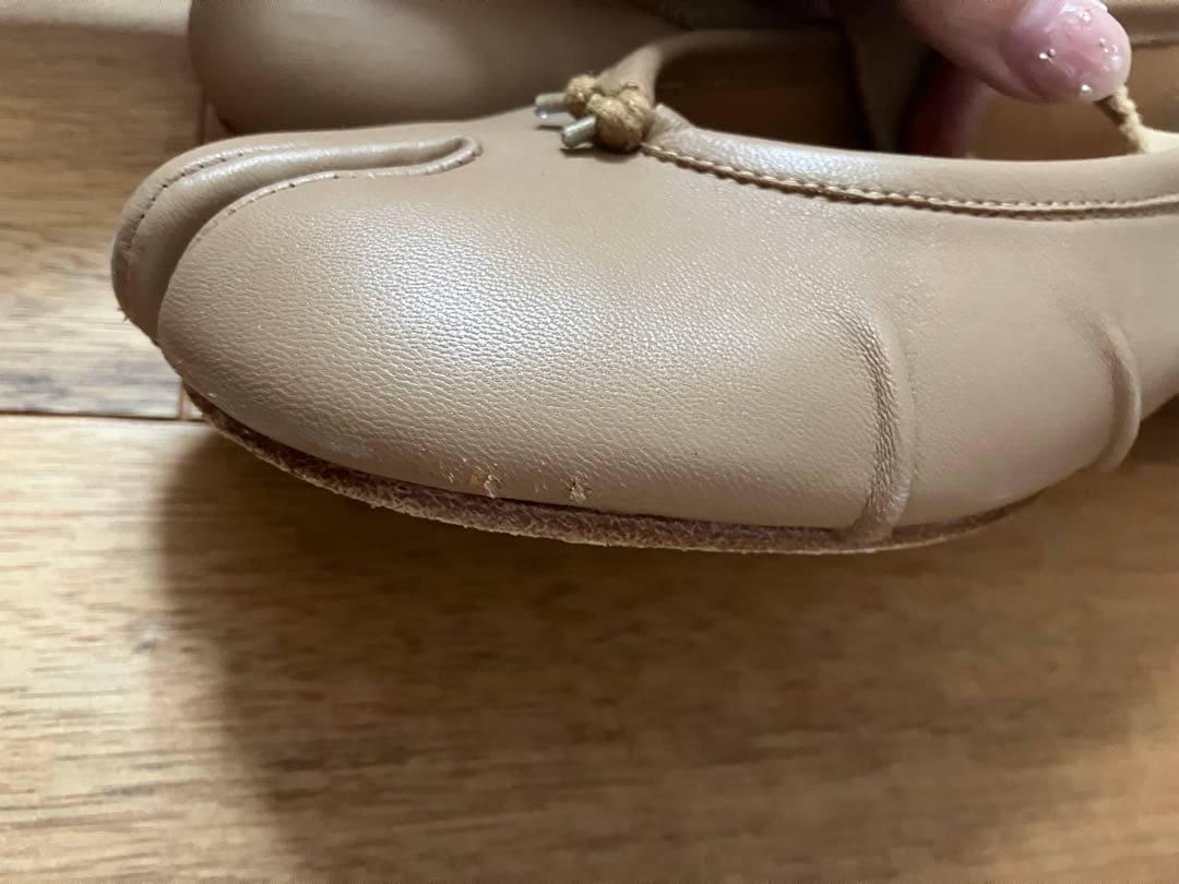 メゾンマルジェラ　足袋シューズ　ベージュ バレエシューズ　36