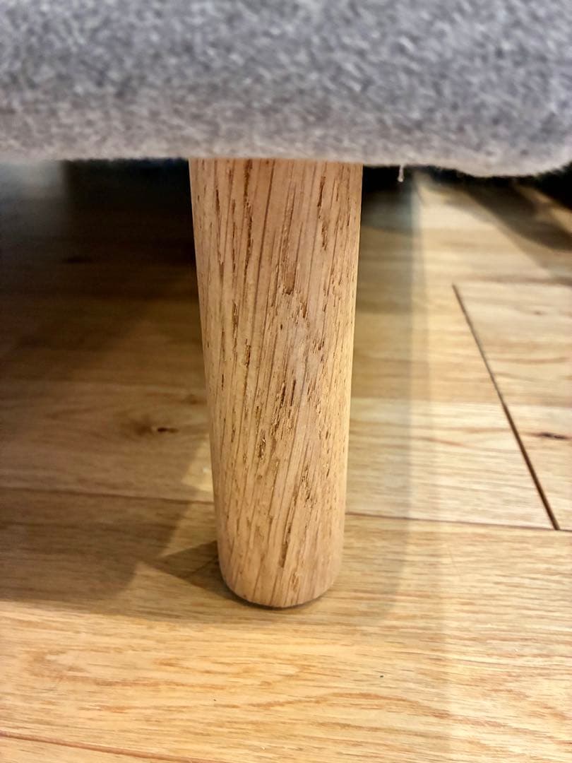 IKEA ソーデルハムン 寝椅子＋アームレスト グレー 木製脚・クッション付き