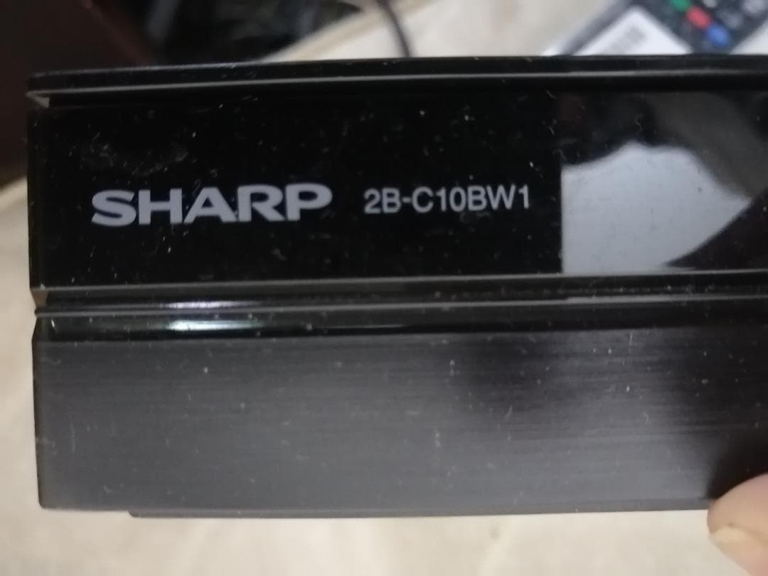 SHARP 2B-C10BW1 ブルーレイディスクレコーダー　新品リモコン付き