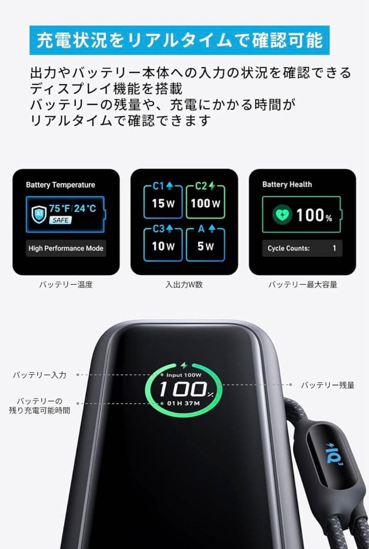 Anker Power Bank (25000mAh ）未使用新品