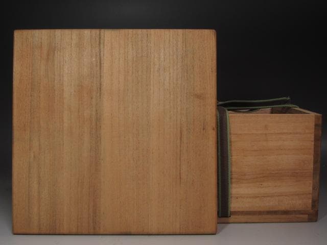 【セール】☆7代大樋長左衛門　菓子器　9代極め　鵬雲斎の花押☆y403