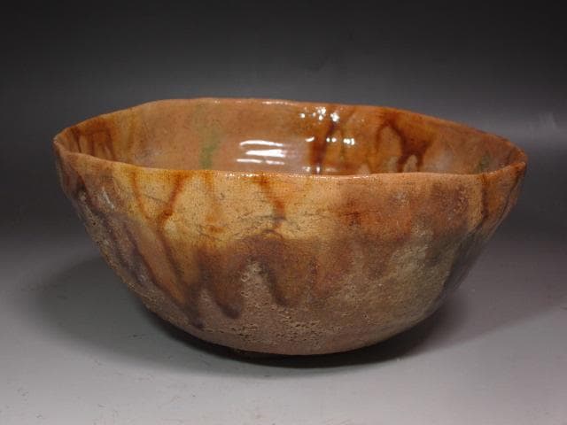 【セール】☆7代大樋長左衛門　菓子器　9代極め　鵬雲斎の花押☆y403