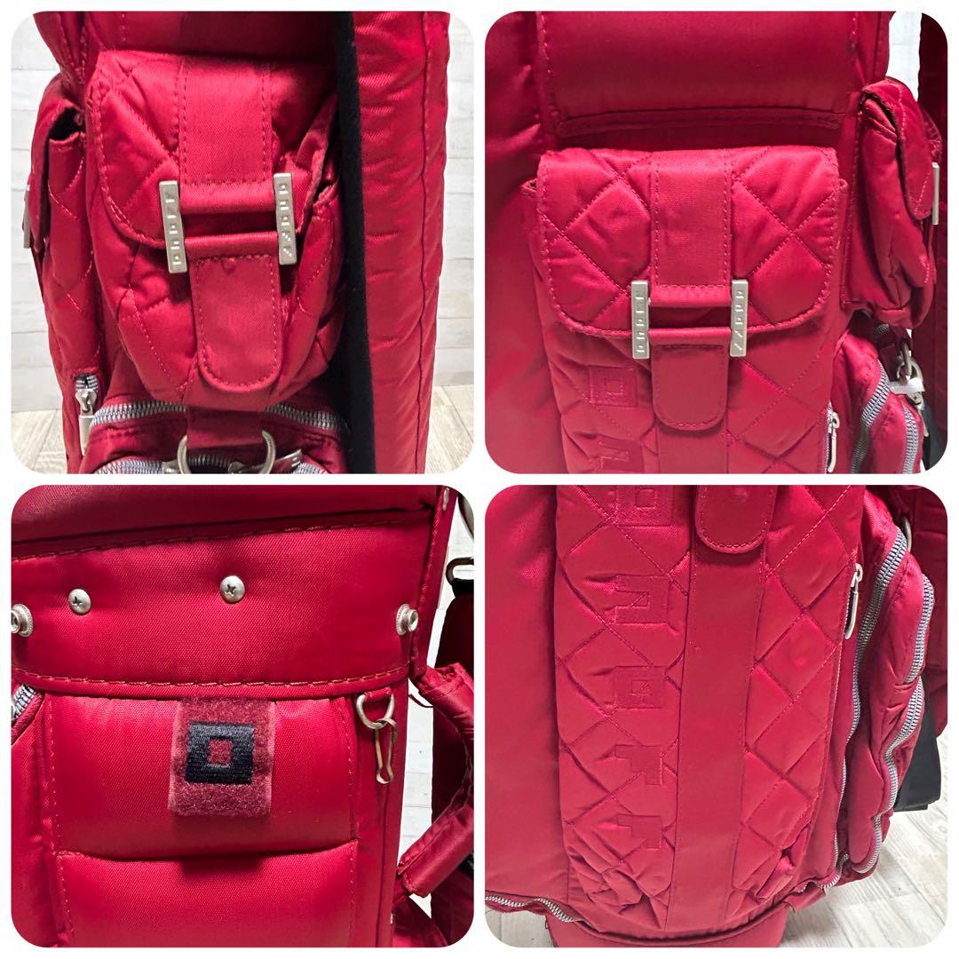 ONOFF レディースキャディバッグ　レッド【5割口】