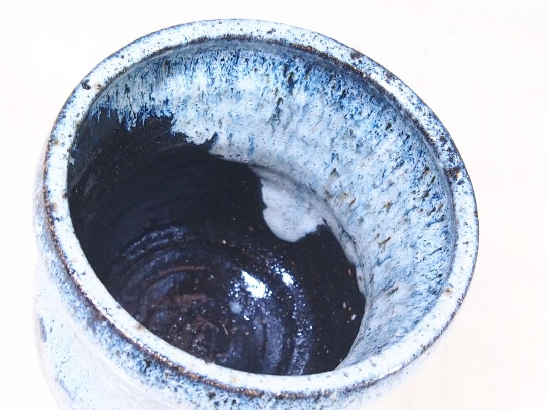 【古物】北大路魯山人写 朝鮮唐津 水指 一文字塗蓋 茶道具/お点前道具 骨董