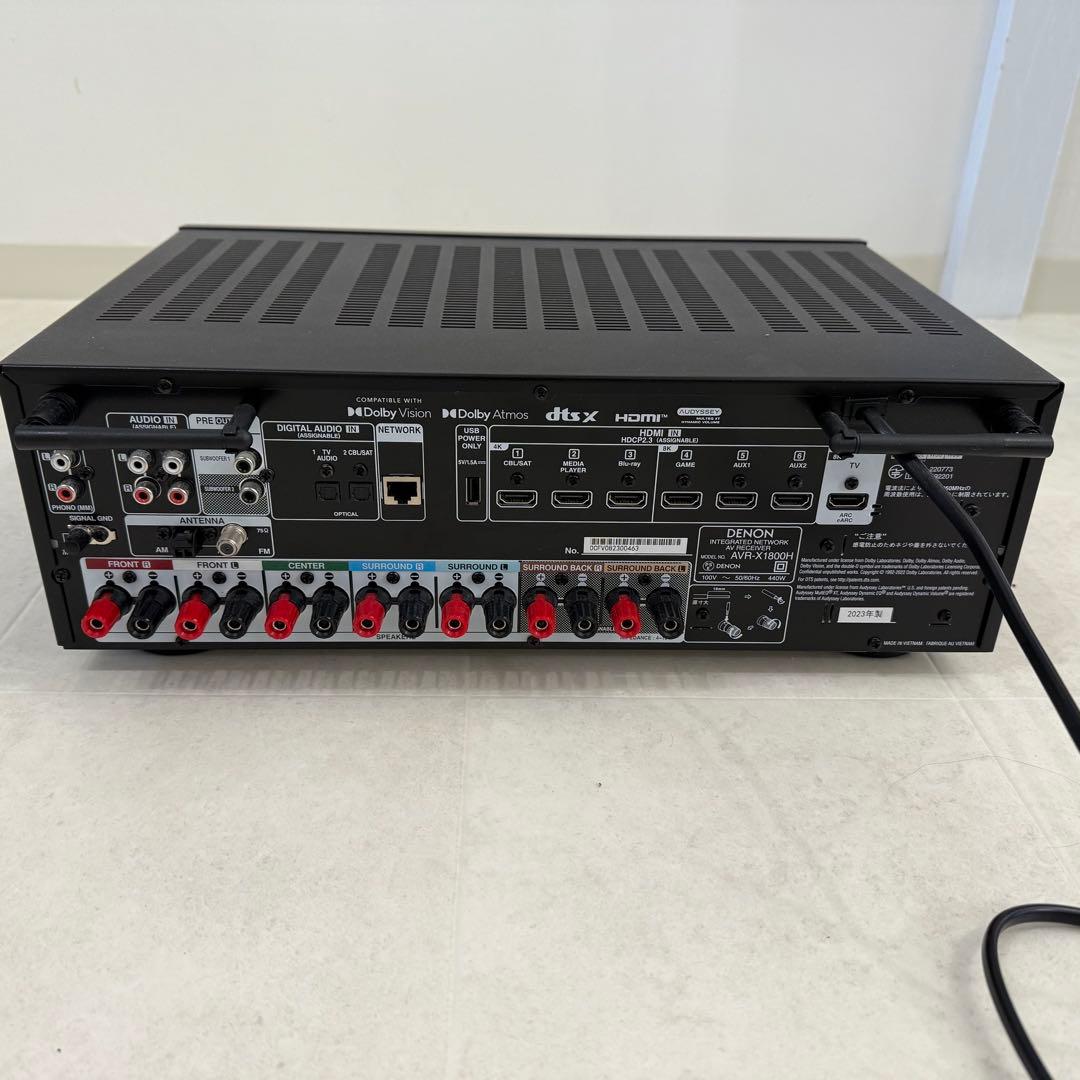 【送料込み】Denon AVR-X1800H-K アンプ airplay デノン