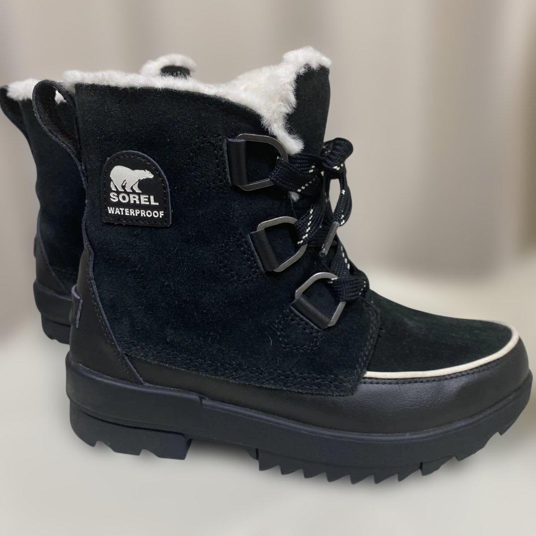 【美品✨】SOREL ソレル OutDry 防水 ウィンターブーツ 24.5黒