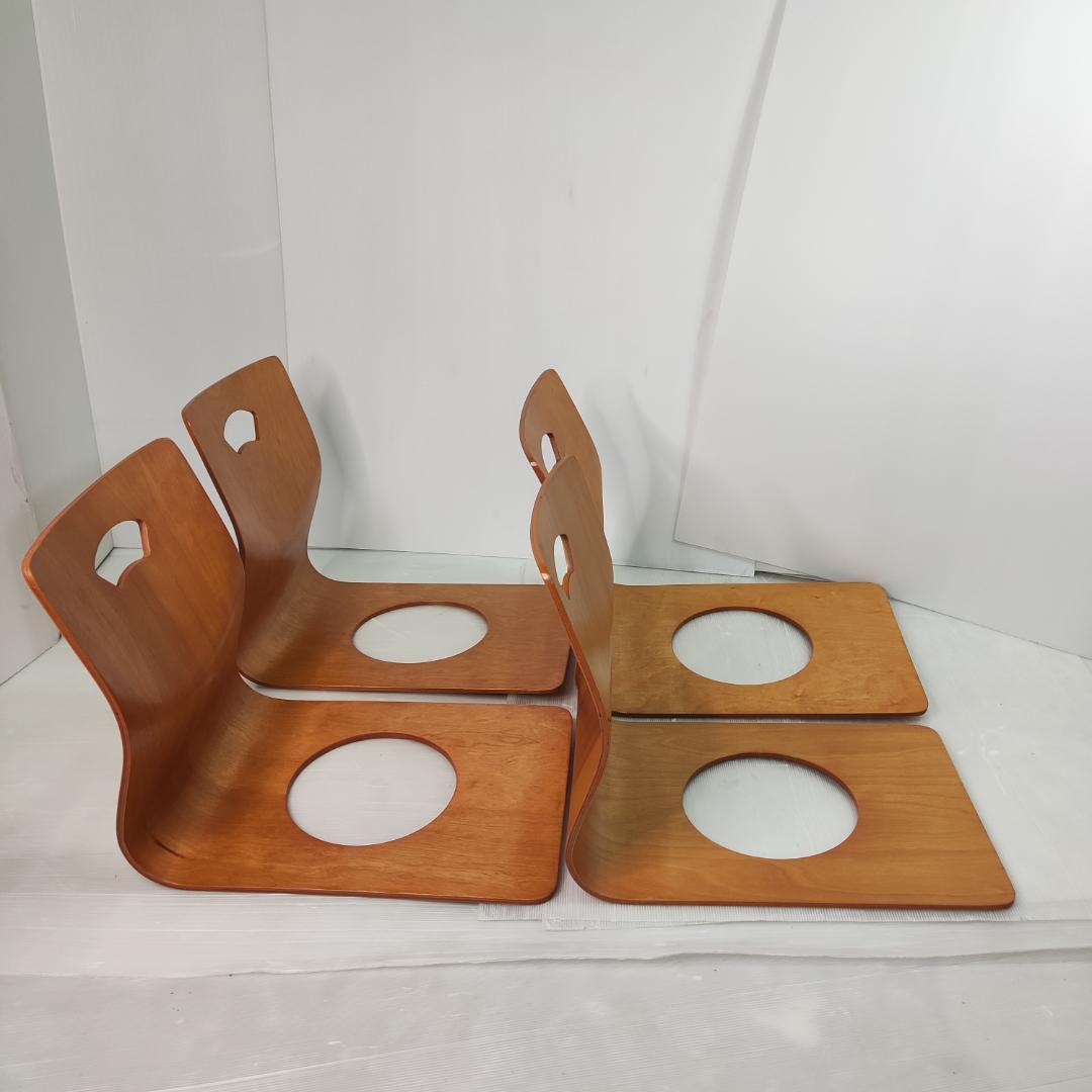 木製座椅子　７脚セット　和室 旅館 こたつ 光座椅子