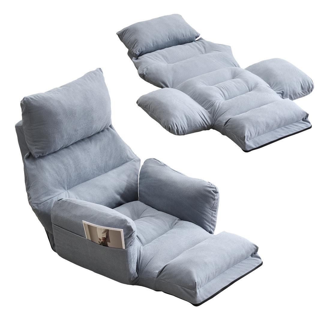 【新品】6段調整 幅160cm 折りたたみ式1人用ソファベッド