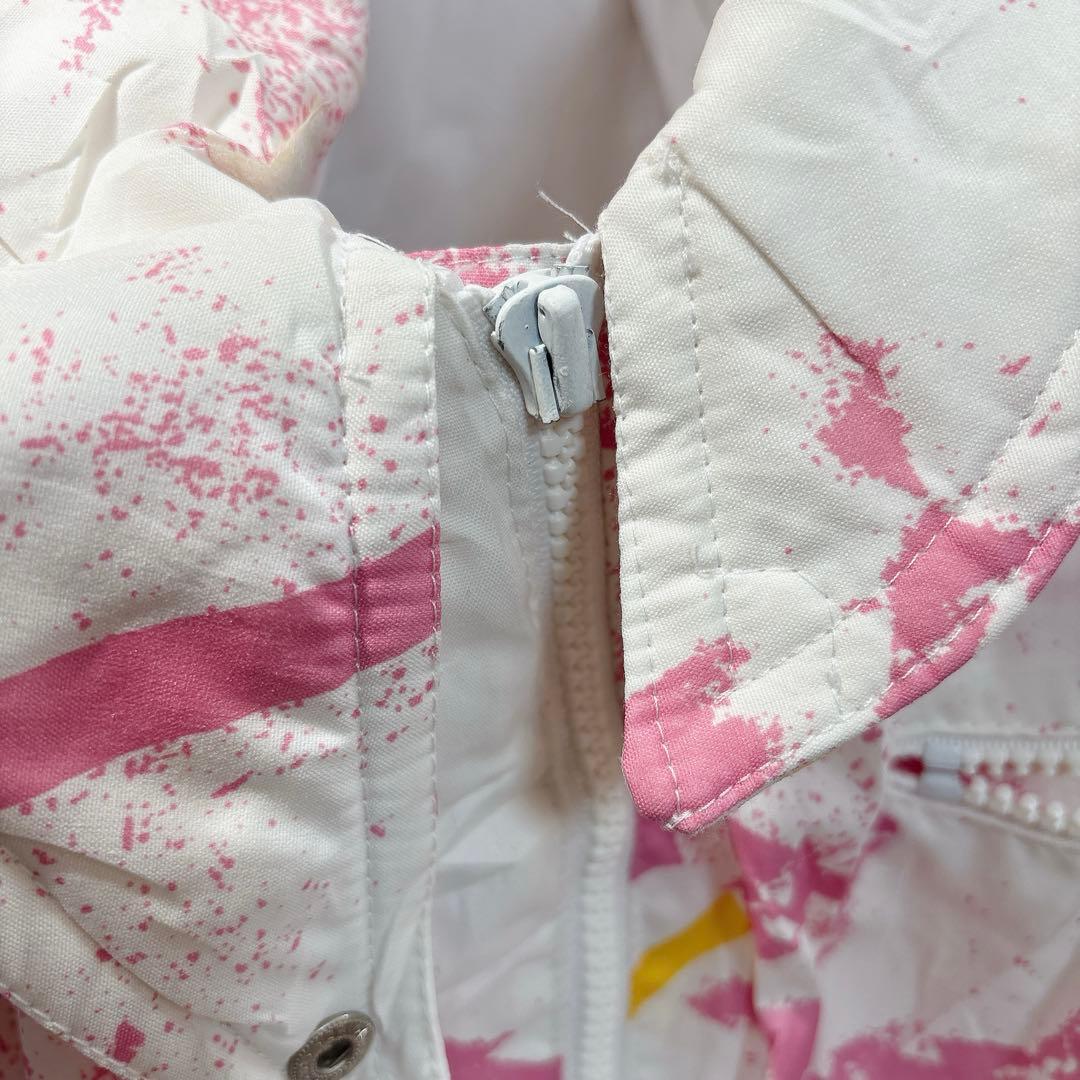 ✨一点限り✨【38】スキーウェア 女性用 オーバーオール ホワイト/ピンク