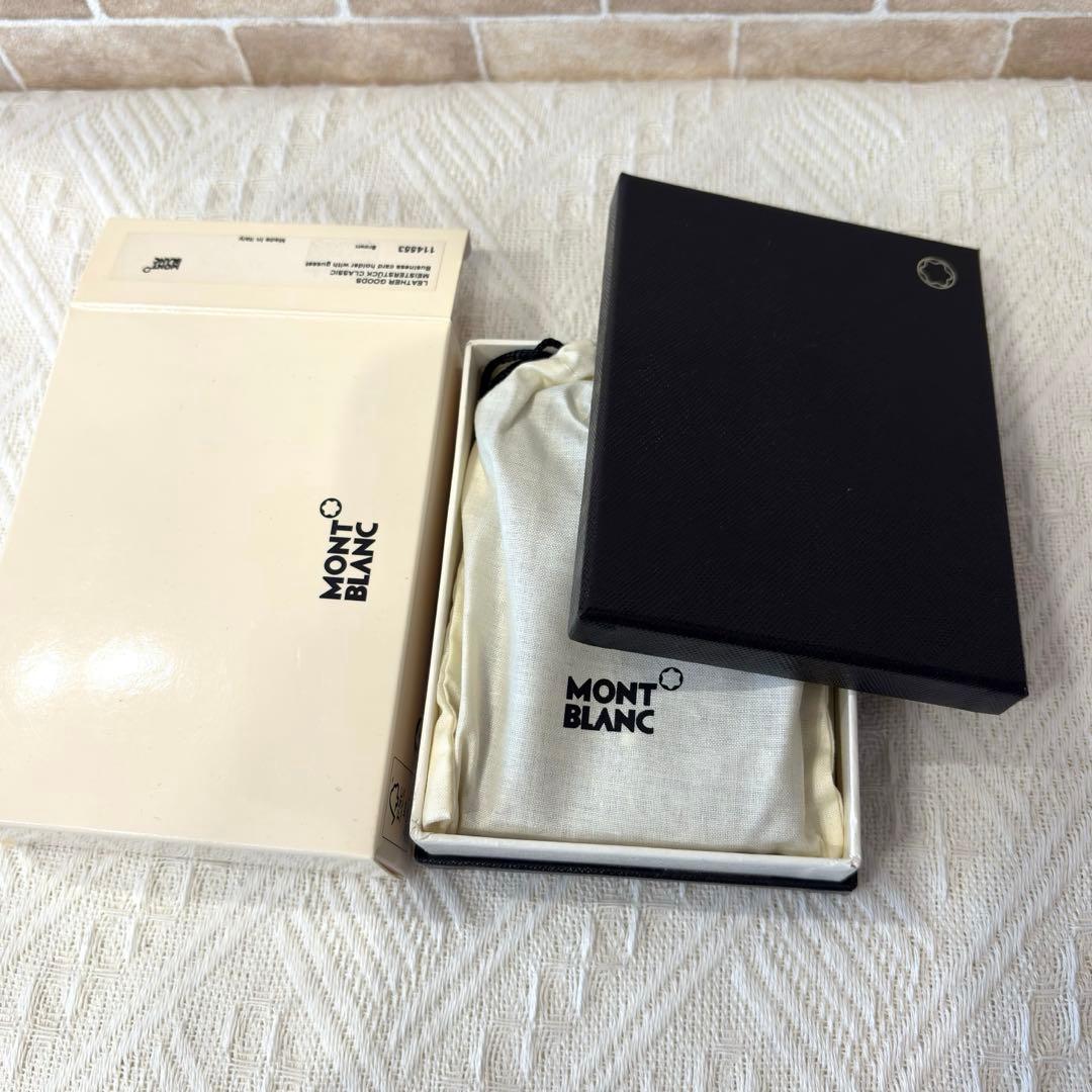 新品未使用 MONTBLANC モンブラン ブラック 名刺入れ【34】