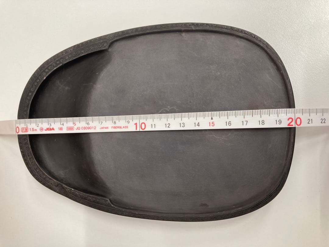 硯　骨董品　木製ケース付き