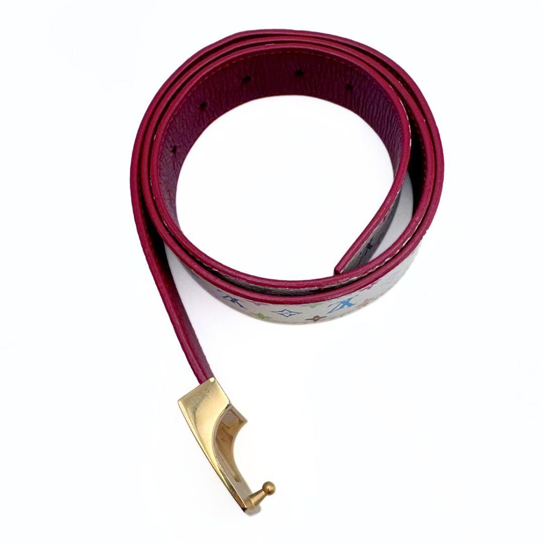 専用 ルイヴィトン マルチカラー サンチュール キャレ ブロン M6891