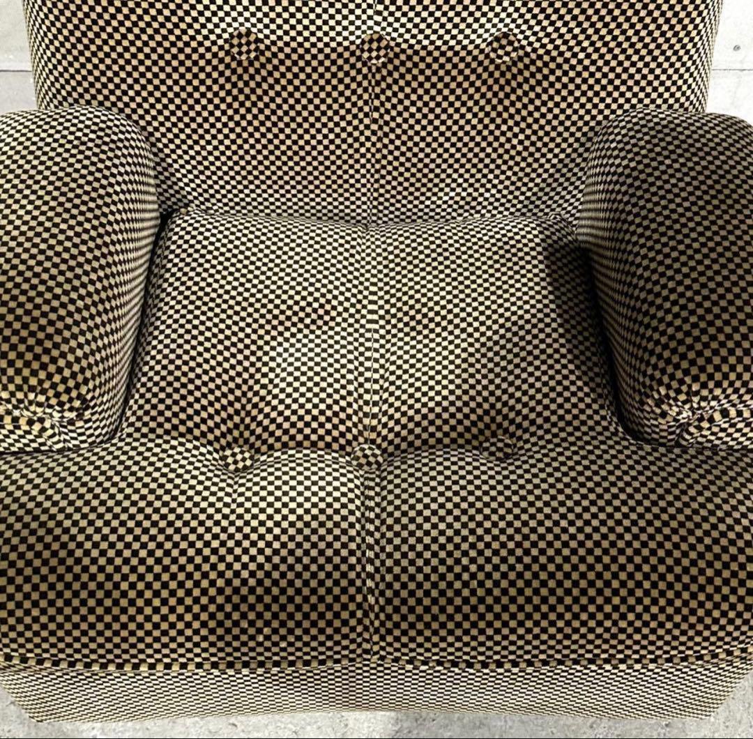 ✦70’s✦昭和レトロ 千鳥格子 1人掛ソファ｜昭和レトロ ミッドセンチュリー②