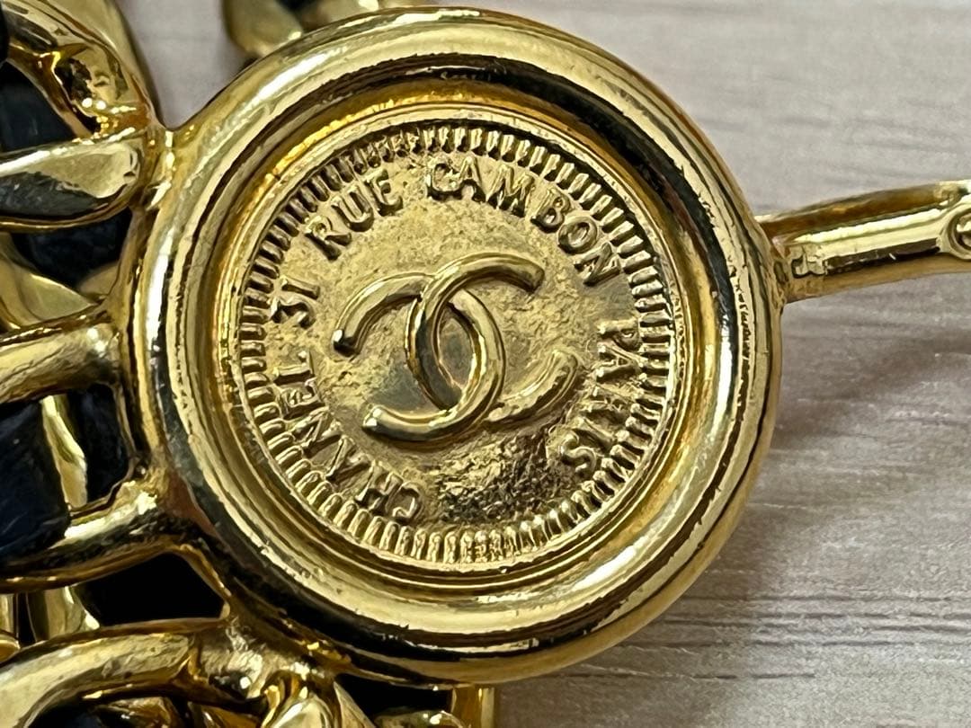 シャネル CHANEL ベルト チェーンベルト ココマーク 3連 ヴィンテージ