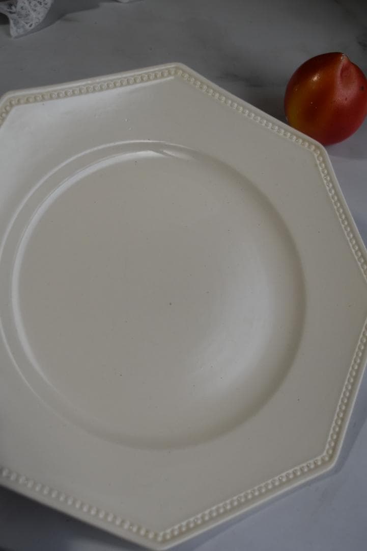 超美品　サルグミンヌ　オクトゴナル皿（24.5㎝）　フランスアンティーク