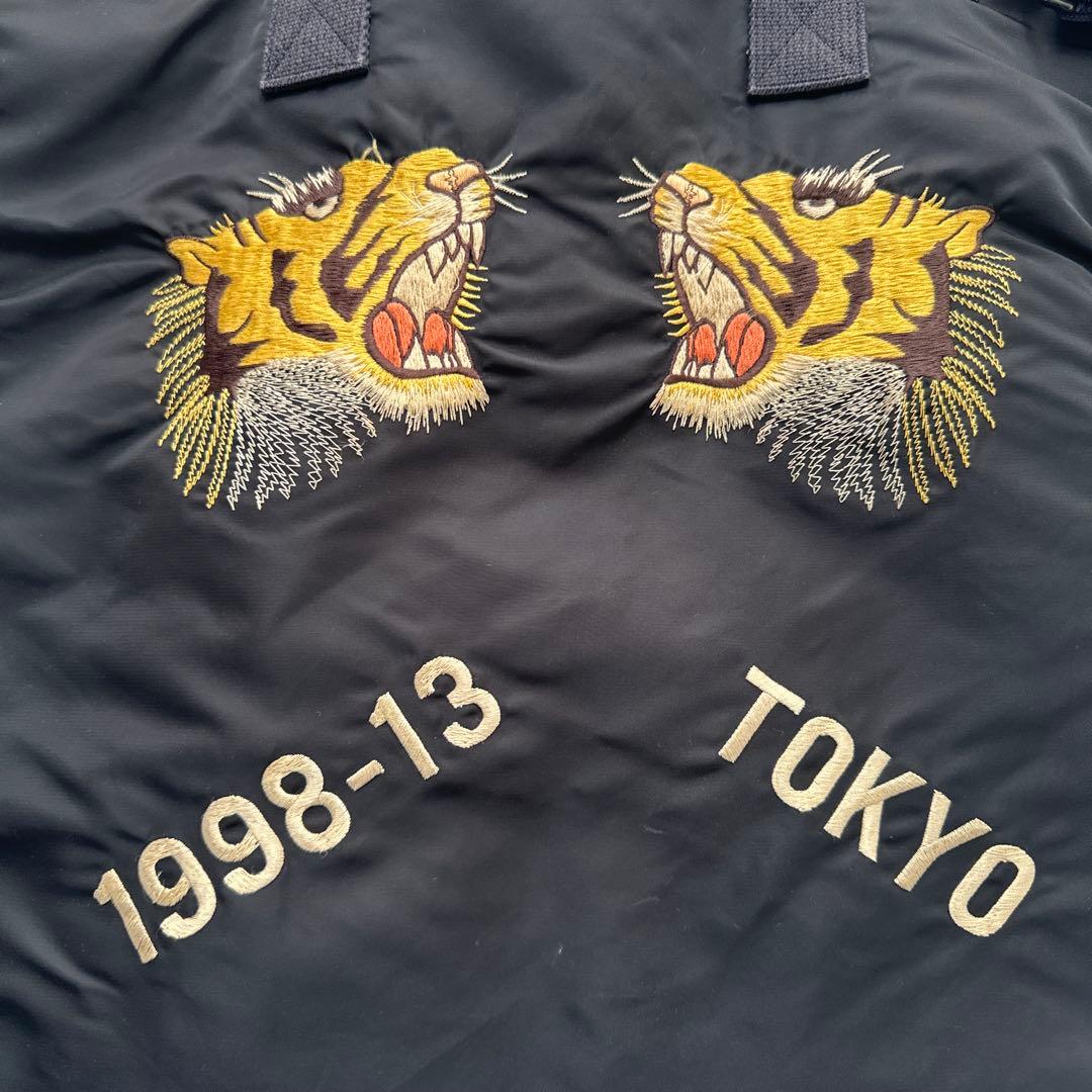 TAILOR TOYO×BEAMS BOY ヘルメットバッグ　虎　刺繍 2way